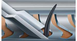 V-track blades developed by Philips