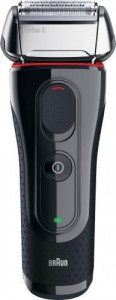 The Braun Series 5 5050cc is a big chic in black and silver.